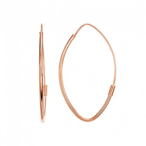 ゴールド フープ イヤリング 【 UNBRANDED 14K GOLD MARQUISE HOOP EARRINGS / 】 ジュエリー アクセサリー レディースジュエリー|スニケス