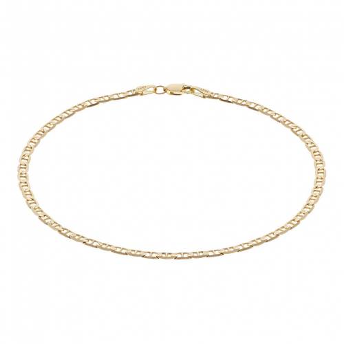 ゴールド ブレスレット 【 UNBRANDED 14K GOLD 3 MM CONCAVE ANCHOR LINK CHAIN BRACELET / 14K GOLD 】 ジュエリー アクセサリー レディースジュエリー ネックレス ペンダント