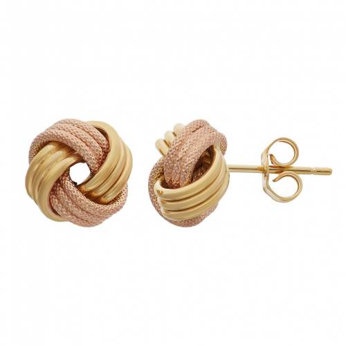 青色 ブルー ゴールド イヤリング 【 JORDAN BLUE 10K GOLD LOVE KNOT EARRINGS / 】 ジュエリー アクセサリー レディースジュエリー｜スニケス