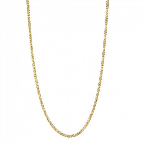 青色 ブルー ゴールド ウィート ネックレス 【 JORDAN BLUE 10K GOLD WHEAT CHAIN NECKLACE / 】 ジュエリー アクセサリー レディースジュエリー ペンダント