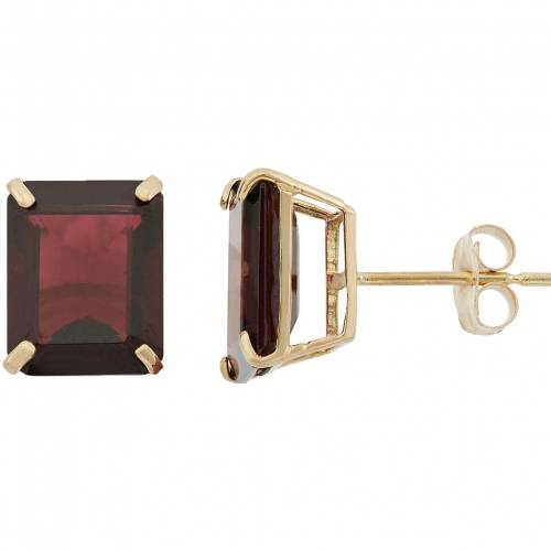 ゴールド イヤリング 【 DESIGNS BY GIOELLI 10K GOLD GARNET EMERALD CUT SOLITAIRE STUD EARRINGS / 10K GOOLD 】 ジュエリー アクセサリー レディースジュエリー｜スニケス 64,350円