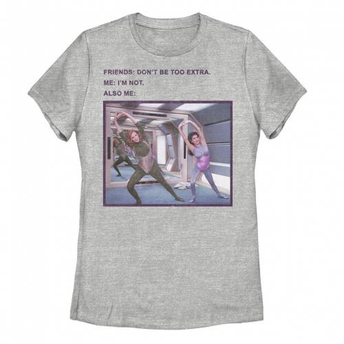 【★百貨店SALE★6/11夜夜中2時迄】文字記号 プルオーバー ギョリュウモドキ TREK: I\u0027M 【 LICENSED CHARACTER STAR THE NEXT GENERATION NOT EXTRA ALSO ME MEME TEE / ATHLETIC HEATHER 】 キッズ もの言う花 マタニティ トップス カットソー