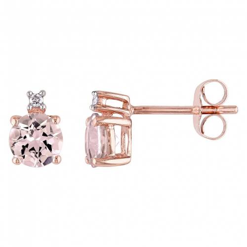 ローズ ゴールド ダイヤモンド イヤリング & 【 STELLA GRACE 10K ROSE GOLD MORGANITE DIAMOND ACCENT STUD EARRINGS / 10K ROSE GOLD 】 ジュエリー アクセサリー レディースジュエリー|スニケス