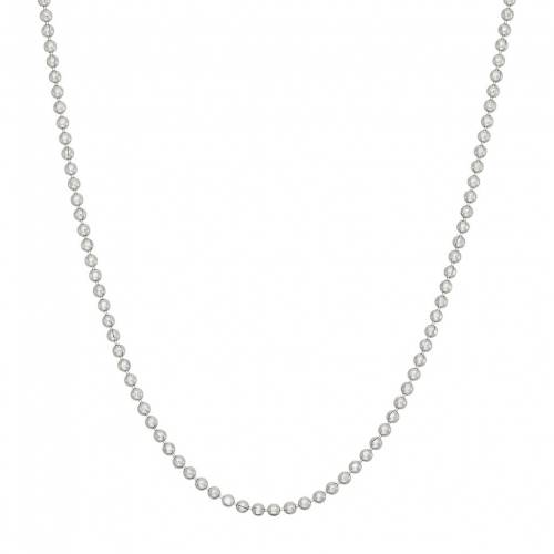 青色 ブルー 銀色 シルバー ネックレス 灰色 グレー 【 JORDAN BLUE STERLING SILVER TEXTURED BALL CHAIN NECKLACE / GREY 】 ジュエリー アクセサリー レディースジュエリー ペンダント｜スニケス