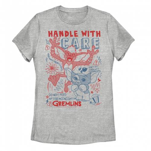 【★百貨店SALE★6/11夜夜中2時迄】文字記号 プルオーバー ギョリュウモドキ 【 LICENSED CHARACTER GREMLINS HANDLE WITH CARE SKETCH TEE / ATHLETIC HEATHER 】 キッズ もの言う花 マタニティ トップス カットソー
