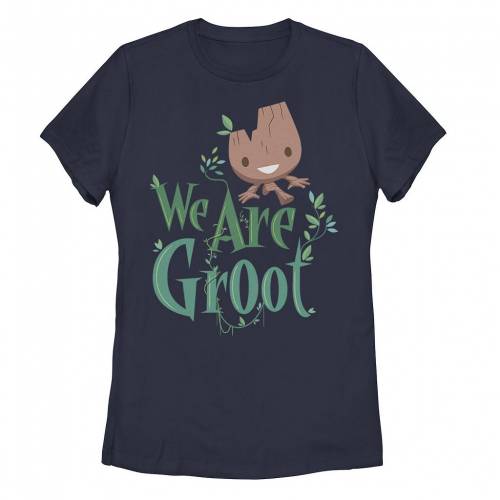 【★百貨店SALE★6/11夜夜中2時迄】文字記号 プルオーバー 紺色 米国海軍 【 LICENSED CHARACTER MARVEL EARTH DAY WE ARE GROOT TEE / NAVY 】 キッズ もの言う花 マタニティ トップス カットソー