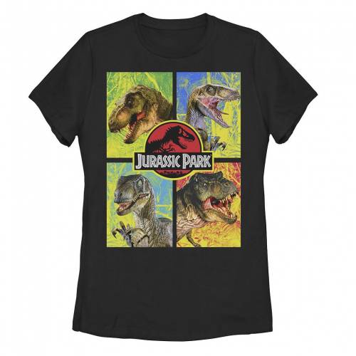 【★百貨店SALE★6/11夜夜中2時迄】文字記号 運動場 プルオーバー 【 LICENSED CHARACTER JURASSIC PARK FOUR DIFFERENT DINOSAUR FACES TEE / 】 キッズ もの言う花 マタニティ トップス カットソー
