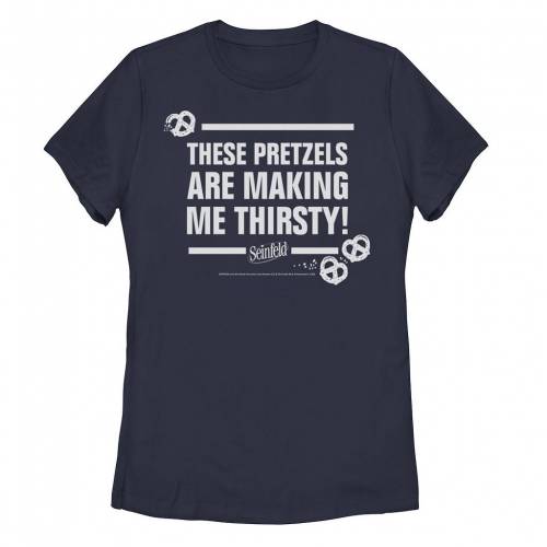 【★百貨店SALE★6/11夜夜中2時迄】文字記号 プルオーバー 紺色 米国海軍 【 LICENSED CHARACTER SEINFELD THESE PRETZELS ARE MAKING ME THIRSTY TEE / NAVY 】 キッズ もの言う花 マタニティ トップス カットソー