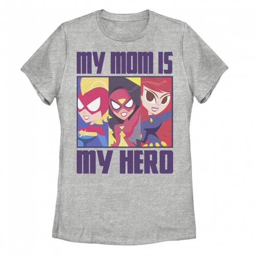 【★百貨店SALE★6/11夜夜中2時迄】文字記号 プルオーバー ギョリュウモドキ MOTHER\u0027S 【 LICENSED CHARACTER MARVEL DAY MY MOM IS HERO PANELS TEE / ATHLETIC HEATHER 】 キッズ もの言う花 マタニティ トップス カットソー
