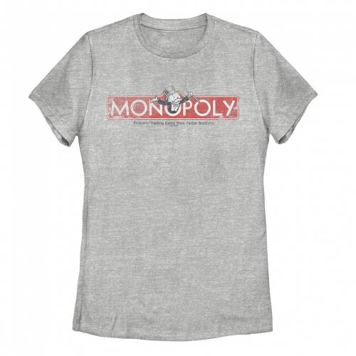 【★百貨店SALE★6/11夜夜中2時迄】文字記号 ロゴタイプ プルオーバー ギョリュウモドキ 【 LICENSED CHARACTER MONOPOLY DISTRESSED LOGO TEE / ATHLETIC HEATHER 】 キッズ もの言う花 マタニティ トップス カットソー