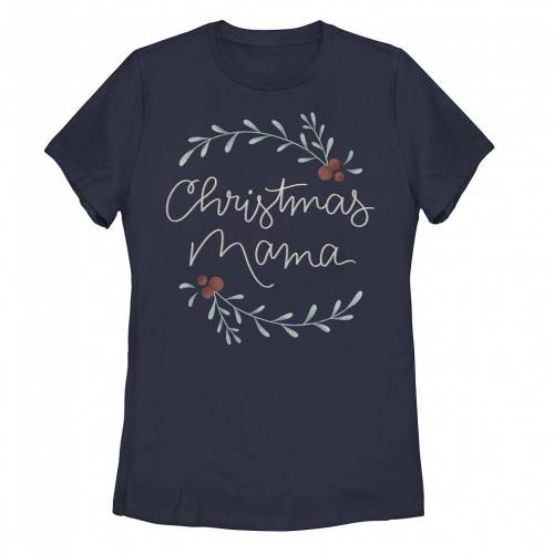 【★百貨店SALE★6/11夜夜中2時迄】クリスマス プルオーバー 紺色 米国海軍 【 UNBRANDED CHRISTMAS MAMA TYPOGRAPHIC TEE / NAVY 】 キッズ もの言う花 マタニティ トップス カットソー