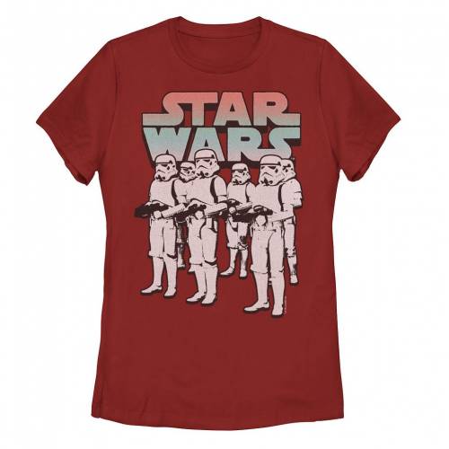 【★百貨店SALE★6/11夜夜中2時迄】文字記号 プルオーバー 赤 赤いこと スターウォーズ 【 LICENSED CHARACTER STAR WARS MARCHING ORDERS GROUP SHOT TEE / RED 】 キッズ もの言う花 マタニティ トップス カットソー