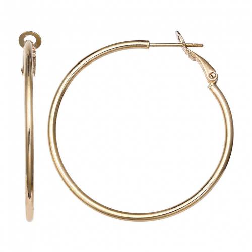 銀色 シルバー フープ イヤリング 【 PRIMROSE STERLING SILVER TUBE HOOP EARRINGS / 】 ジュエリー アクセサリー レディースジュエリー|スニケス