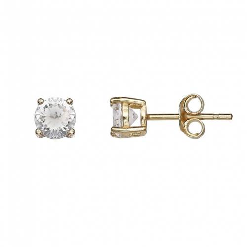 銀色 シルバー イヤリング 【 PRIMROSE STERLING SILVER ROUND CUBIC ZIRCONIA STUD EARRINGS / 】 ジュエリー アクセサリー レディースジュエリー
