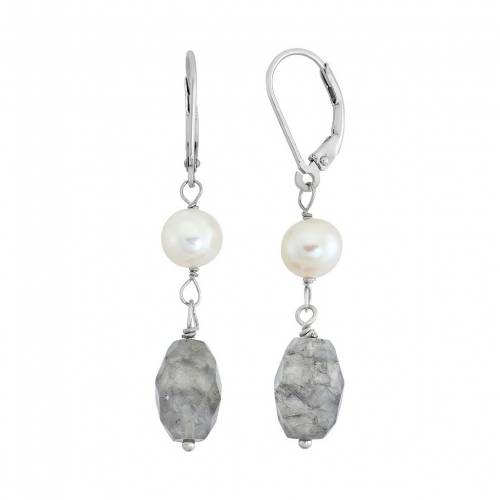 パール 銀色 シルバー イヤリング & 【 UNBRANDED FRESHWATER CULTURED PEARL QUARTZ STERLING SILVER DROP EARRINGS / MULTI NONE 】 ジュエリー アクセサリー レディースジュエリー|スニケス