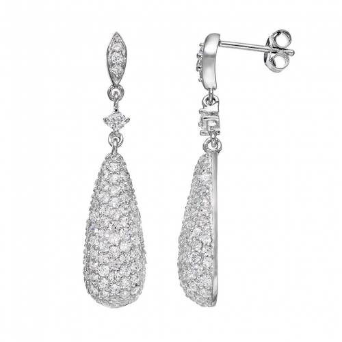 銀色 シルバー イヤリング 白色 ホワイト 【 SOPHIE MILLER CUBIC ZIRCONIA STERLING SILVER TEARDROP EARRINGS / WHITE 】 ジュエリー アクセサリー レディースジュエリー|スニケス