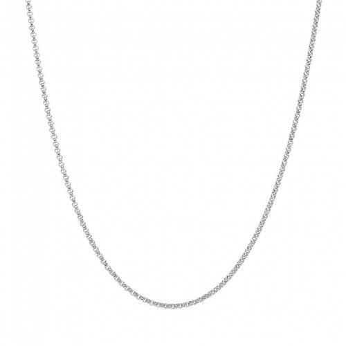 青色 ブルー ロサンゼルス ステンレス 銀色 スチール ネックレス シルバー IN. 【 BLUE LA RUE STAINLESS STEEL ROLO CHAIN NECKLACE - 24 / SILVER 】 ジュエリー アクセサリー レディースジュエリー ペンダン 14,162円