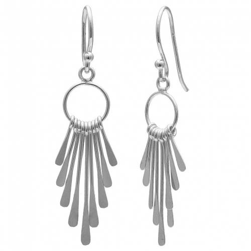 銀色 シルバー イヤリング 【 PRIMROSE STERLING SILVER GRADUATED LINEAR DROP EARRINGS / STERLING SILVER 】 ジュエリー アクセサリー レディースジュエリー|スニケス