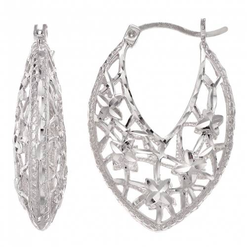 銀色 シルバー イヤリング 【 UNBRANDED STERLING SILVER DECORATIVE TEAR DROP EARRINGS / 】 ジュエリー アクセサリー レディースジュエリー