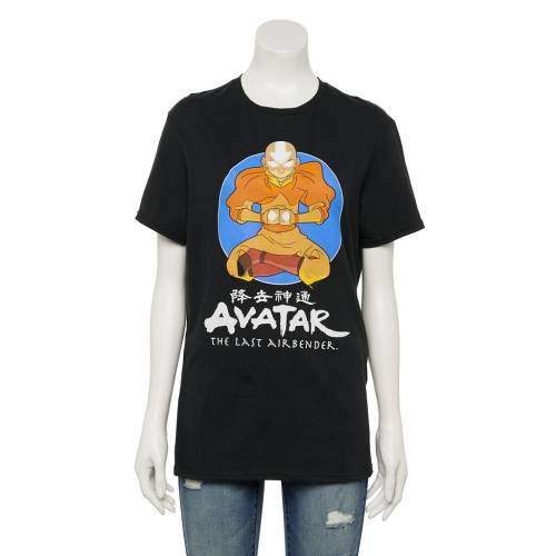キャラクター Tシャツ 黒色 ブラック AVATAR: 【 LICENSED CHARACTER THE LAST AIR BENDER TEE / BLACK 】 メンズファッション トップス カットソー