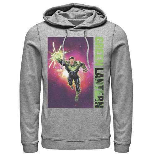 キャラクター ディーシー コミックス 緑 グリーン フーディー パーカー ヘザー 【 LICENSED CHARACTER DC COMICS GREEN LANTERN JOHN STEWART POSTER HOODIE / ATHLETIC HEATHER 】 メンズファッション トップス スウェ