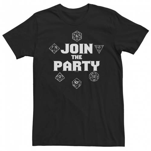キャラクター Tシャツ 黒色 ブラック & 【 LICENSED CHARACTER DUNGEONS DRAGONS JOIN THE PARTY DICE COLLAGE TEE / BLACK 】 メンズファッション トップス カットソー｜スニケス