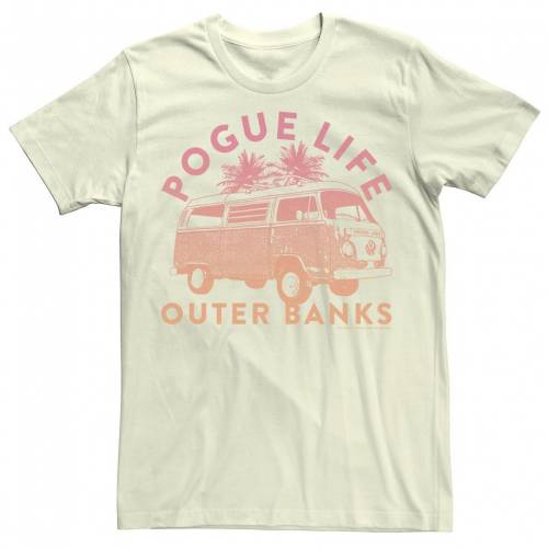 キャラクター Tシャツ ナチュラル 【 LICENSED CHARACTER OUTER BANKS POGUE LIFE VW VAN TEE / NATURAL 】 メンズファッション トップス カットソー