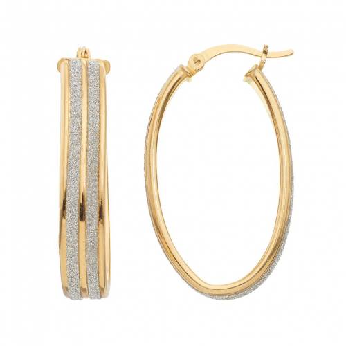 銀色 シルバー フープ イヤリング 【 UNBRANDED STERLING SILVER OVAL HOOP EARRINGS / 】 ジュエリー アクセサリー レディースジュエリー|スニケス