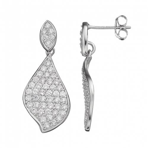 銀色 シルバー イヤリング 白色 ホワイト 【 SOPHIE MILLER STERLING SILVER CUBIC ZIRCONIA DROP EARRINGS / WHITE 】 ジュエリー アクセサリー レディースジュエリー|スニケス