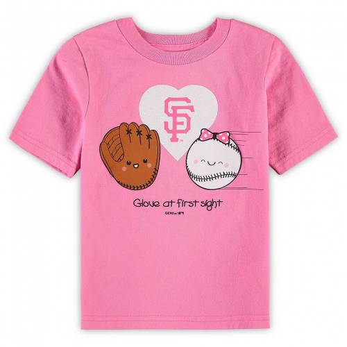 アウタースタッフ Outerstuff 男の子 女の子 子供用 ピンク ジャイアンツ グローブ グラブ グローブ 手袋 Tシャツ サンフランシスコ Pink Outerstuff Preschool I Glove You Tshirt Gnt Andapt Com