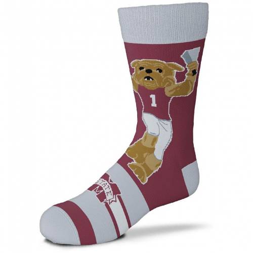 Unbranded 子供用 スケートボード 立ブルドッグ マッドネス クルー 靴下 ミシシッピステイト State Unbranded Youth For Bare Feet Mascot Madness Crew Socks Mst Multi Christine Coppin Com