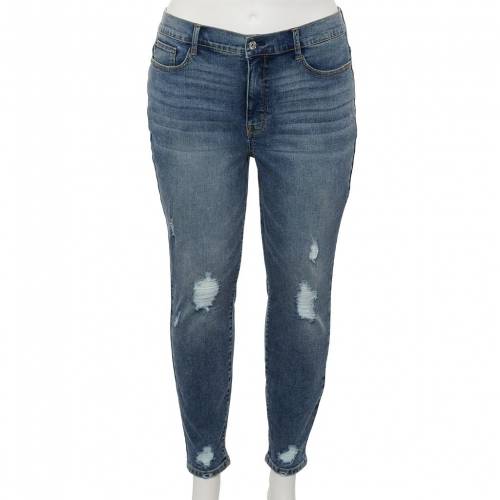 WallFlower Womens Juniors InstaVintage High Rise Fearless Cuvry Ankle Jeans