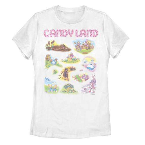 【★百貨店SALE★6/11夜夜中2時迄】文字記号 プルオーバー 白いこと 白いこと 【 LICENSED CHARACTER CANDY LAND LOCATIONS TEE / WHITE 】 キッズ もの言う花 マタニティ トップス カットソー