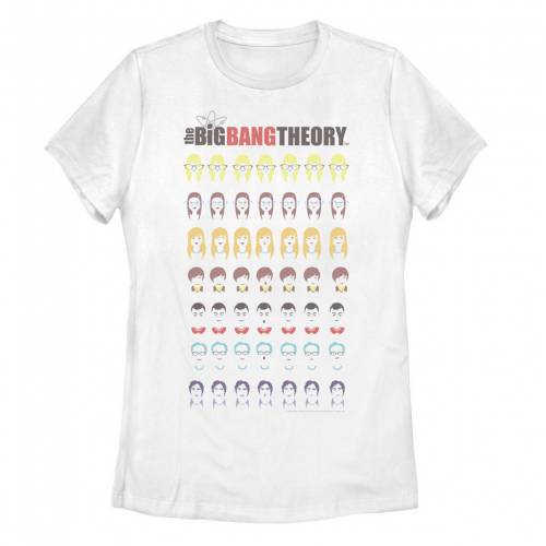 Licensed Character キャラクター Tシャツ 白色 ホワイト ジュニア キッズ Licensed Character The Big Bang Theory Faces Stack Tee White Christine Coppin Com