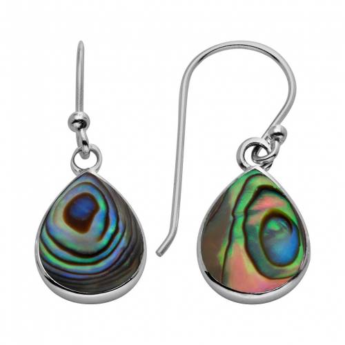 銀色 シルバー イヤリング 【 STERLING SILVER ABALONE TEARDROP EARRINGS / 】 ジュエリー アクセサリー レディースジュエリー