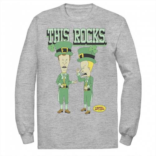 キャラクター Tシャツ ヘザー 【 LICENSED CHARACTER BEAVIS AND BUTTHEAD ROCKIN SHAM ST PATRICKS DAY TEE / ATHLETIC HEATHER 】 メンズファッション トップス カットソー|スニケス