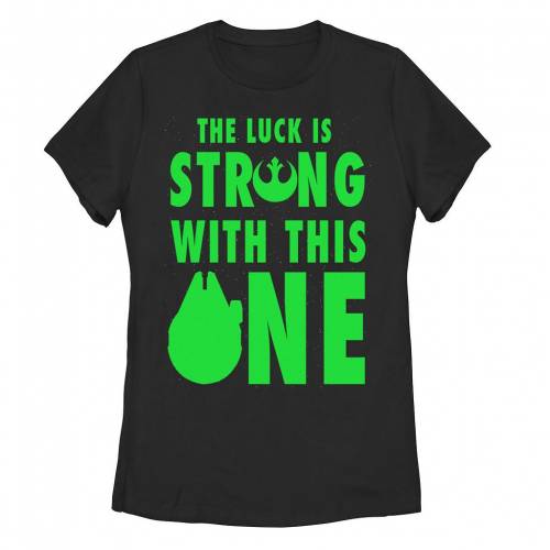 Licensed Character キャラクター Tシャツ 黒色 ブラック スターウォーズ St Patrick S ジュニア キッズ Licensed Character Luck Is Strong Bold Day Tee Black Andapt Com