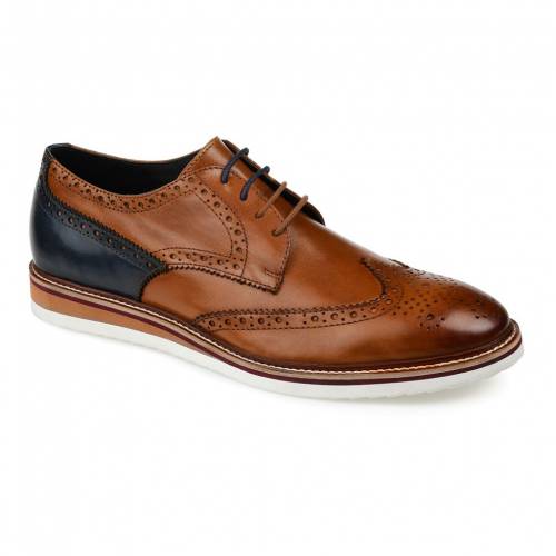トーマスアンドバイン Thomas Vine スニーカー 運動靴 ダービースニーカー メンズ Thomas Vine Ridley Wingtip Cognac Christine Coppin Com
