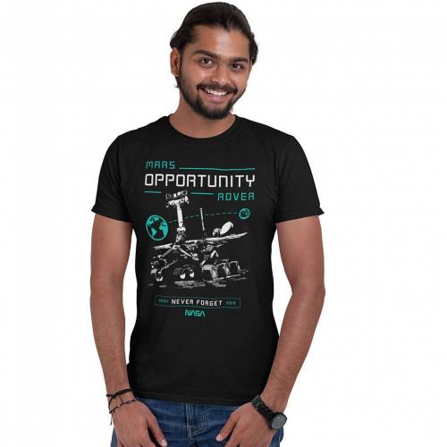 キャラクター ローバー Tシャツ 黒色 ブラック 【 LICENSED CHARACTER NASA MARS OPPORTUNITY ROVER TEE / BLACK 】 メンズファッション トップス カットソー｜スニケス
