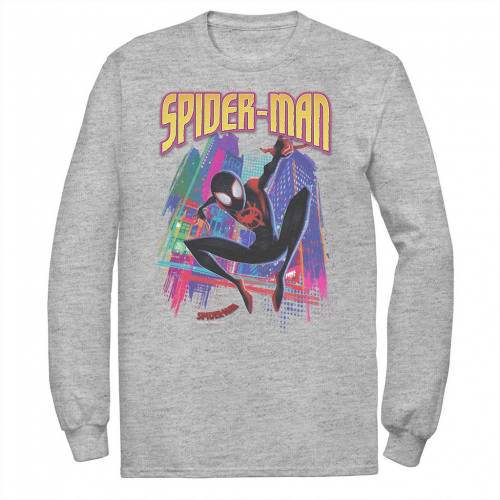 マーベル Tシャツ 【 MARVEL INTO THE SPIDER-VERSE NEON SKYLINE TEE / 】 メンズファッション トップス カットソー｜スニケス
