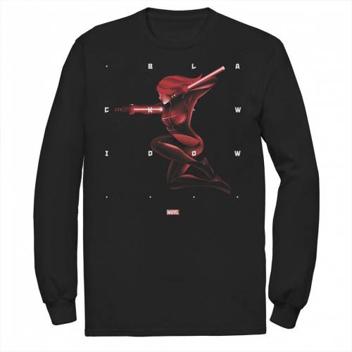キャラクター 黒色 ブラック グラフィック Tシャツ 【 LICENSED CHARACTER MARVEL BLACK WIDOW GRAPHIC TEE / 】 メンズファッション トップス カットソー｜スニケス