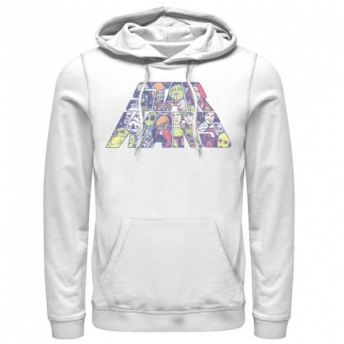 Licensed Character キャラクター ロゴ フーディー パーカー 白色 ホワイト スターウォーズ メンズ Licensed Character Logo Fill Hoodie White Redefiningrefuge Org