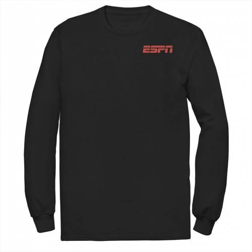 キャラクター 赤 レッド ロゴ Tシャツ 黒色 ブラック 【 LICENSED CHARACTER ESPN RED LOGO LEFT CHEST TEE / BLACK 】 メンズファッション トップス カットソー|スニケス