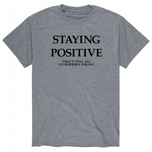 Licensed Character キャラクター Tシャツ 灰色 グレー メンズ Licensed Character Staying Positive Tee Grey Andapt Com