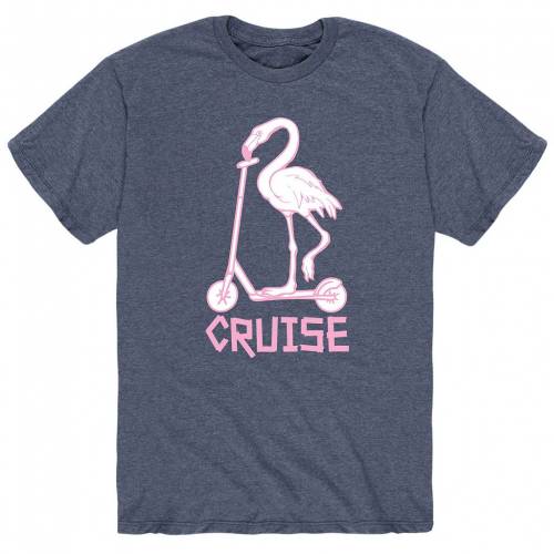 Licensed Character キャラクター Tシャツ 青色 ブルー メンズ Licensed Character Flamingo Cruise Tee Blue Andapt Com