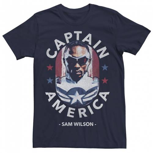 キャラクター ウィンター ソルジャー キャップ キャップ 帽子 Tシャツ 紺色 ネイビー 【 LICENSED CHARACTER MARVEL THE AND WINTER SOLDIER CAPS INSPIRATION TEE / NAVY 】 メンズファッション トップス カットソ｜スニケス