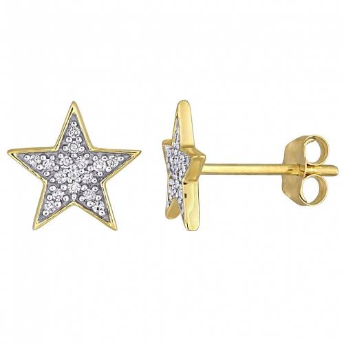 ゴールド ダイヤモンド イヤリング T.W. 【 STELLA GRACE 10K GOLD 1/10 CARAT DIAMOND STAR STUD EARRINGS / 10K GOLD 】 ジュエリー アクセサリー レディースジュエリー|スニケス