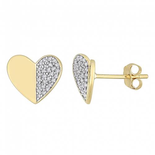 ゴールド ダイヤモンド イヤリング T.W. 【 STELLA GRACE 10K GOLD 1/6 CARAT DIAMOND HEART STUD EARRINGS / 10K GOLD 】 ジュエリー アクセサリー レディースジュエリー