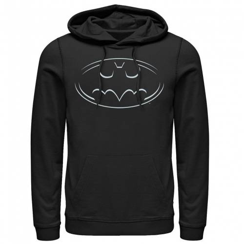 Licensed Character キャラクター ディーシー コミックス ロゴ フーディー パーカー 黒色 ブラック メンズ Dc Licensed Character Comics Batman Lined Logo Hoodie Black Andapt Com