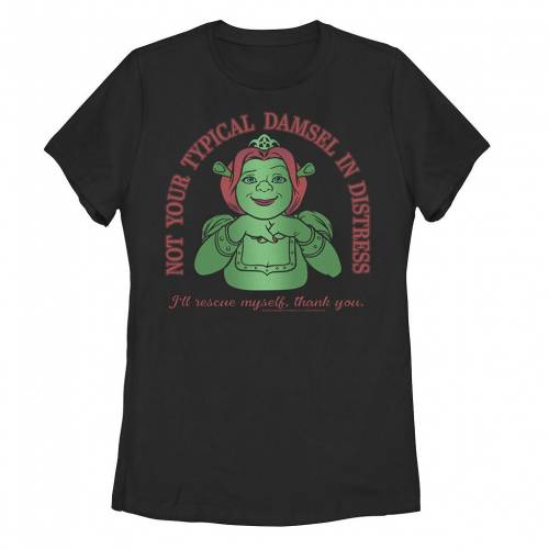 【★百貨店SALE★6/11夜夜中2時迄】文字記号 プルオーバー 黒いこと 黒いこと 【 LICENSED CHARACTER SHREK FIONA NOT YOUR TYPICAL DAMSEL IN DISTRESS TEE / BLACK 】 キッズ もの言う花 マタニティ トップス カットソー